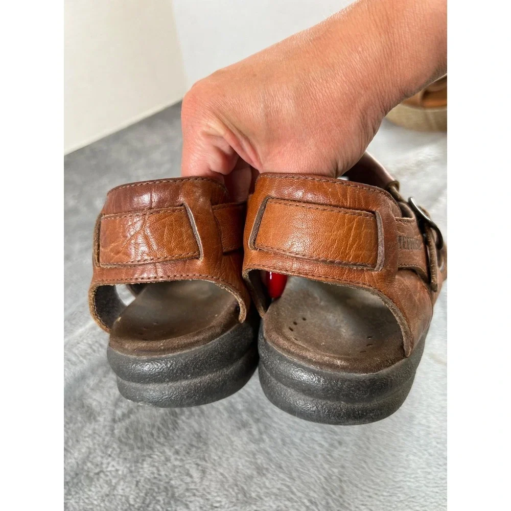 Mephisto Sam Fisherman Sandals Mens EU 44 US 10 Leather Comfort Walking Shoes
